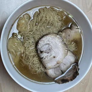 BBQ Pork and Wonton Noodle Soup