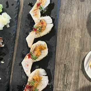 Special-  Seared Hamachi with Uni