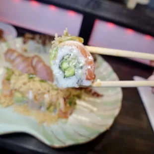 sushi, sushi and sashimi, sashimi, food