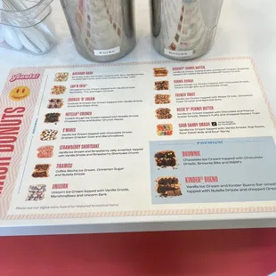 Donut menu