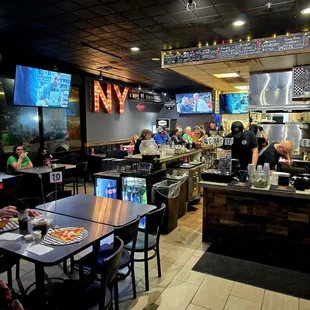Inside the restaurant