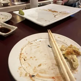 Empty plate (because the food was SO good!)