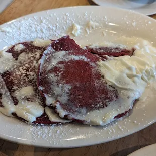 Red Velvet Pancakes