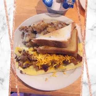 This is the meat lovers omelette so yummy!!!