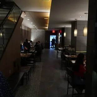 A view of the first floor dining space as we head upstairs.