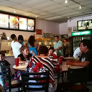 Inside the resturant