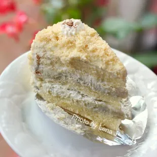 Sweet Potato Cream Cake Slice ($6.40) - flavor and texture are both very light. Has a slight sweet potato flavor, but mainly is just fluffy