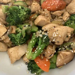 If you want less soya sauce,  tell her . She can make adjustment