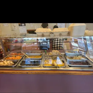 a variety of food items