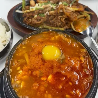 65. Spicy Pork & Soon Tofu Combo