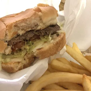 Jr. Burger and French Fries :)