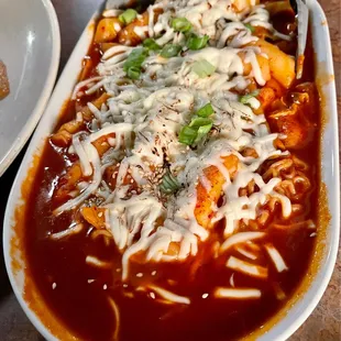 Rabokki + cheese