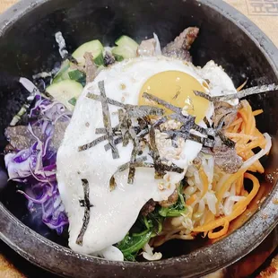 Hot Stone Bowl Bibim-Bap