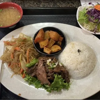 LS5. Stir-Fried Beef Bul-Gogi Plate Lunch Special