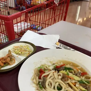 Someone parked shopping cart next to my table. It got me nervous.