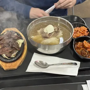 short rib and naengmyeon combo