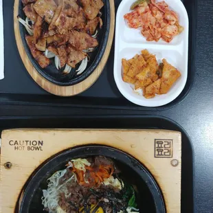 Beef Bimbop &amp; Chicken Bulgogi