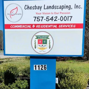 Sign at the road