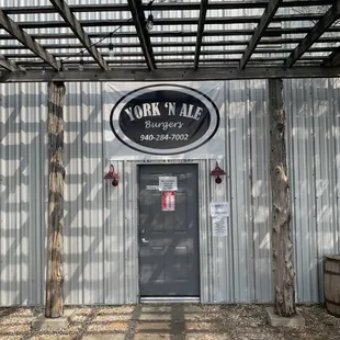 Front door to the building