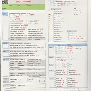 Current menu 09/15/2023