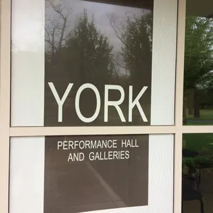 York Performance Hall