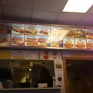 the menu