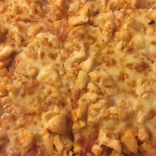 Chicken and cheese pizza. Great taste