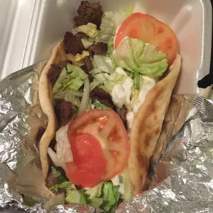 Gyro Pita Special Lamb Gyro on Pita Bread