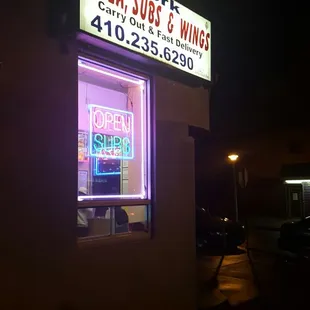 outside