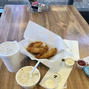 Thursdays special Fish and Clam Chowder