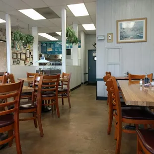 dining area with tables and chairs