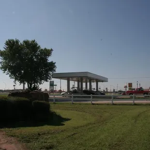 View of the gas station and Sapp Bros. next door.