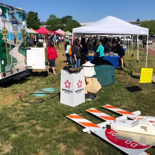 a food truck with food on it