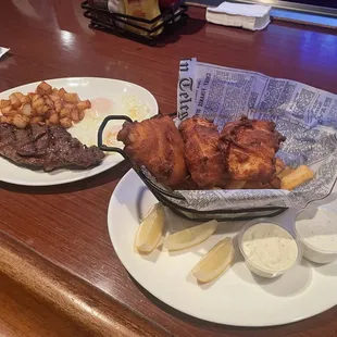 Steak &amp; Eggs and Fish &amp; Chips