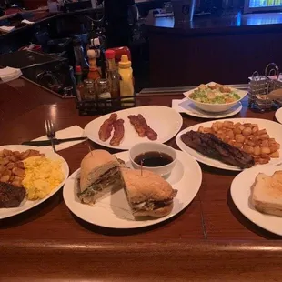 Game time baby!!! 2 late night steak specials 6.99 ea. Philly French dip...and bacon!