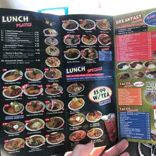 The menu is pretty nice and easy to look at, lots of options