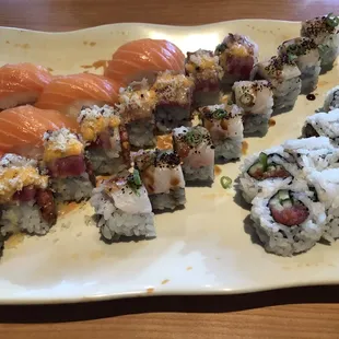 sushi and sashimi, food