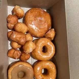 Finally found somebody that makes fresh donuts. Not shipped in. They are so good..