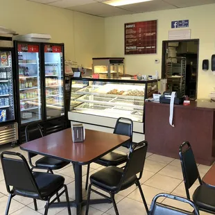 Counter and Dining Area at 9:30 am