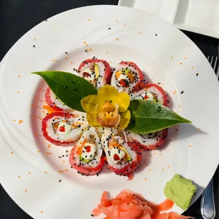 Cherry Blossom Roll - beautiful presentation