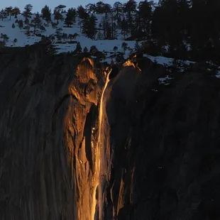Horsetail Falls / El Capitan.. I took this a few years ago.