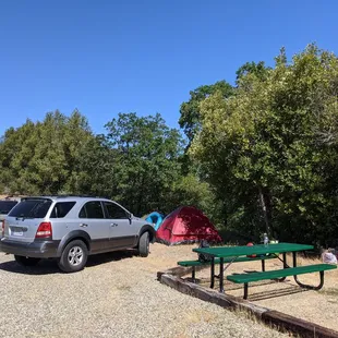 Campsite on the hilltop