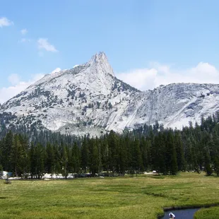 Cathedral Peak view from Lower Lake