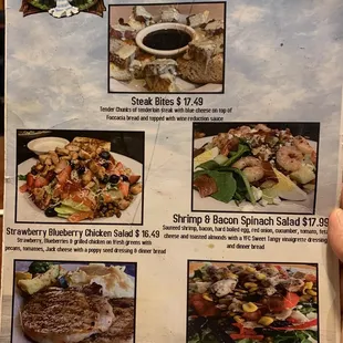 Summer specials menu