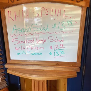 Menu Specials