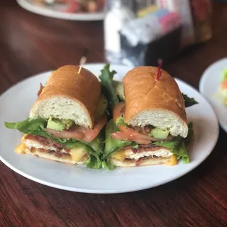 Chicken, Bacon, Avocado Sandwich