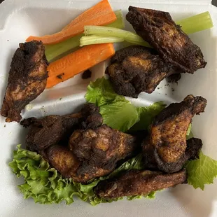 Ordered To Go: Buffalo Wings with Buffalo Sauce on the side
