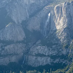 Upper/lower yosemite falls...people have fallen off upper yosemite -_-