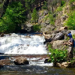 Backcountry fly fishing away from the large crowds of the park.