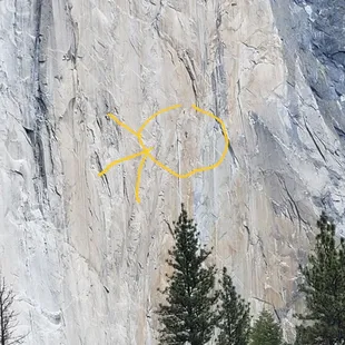 Climber on el cap